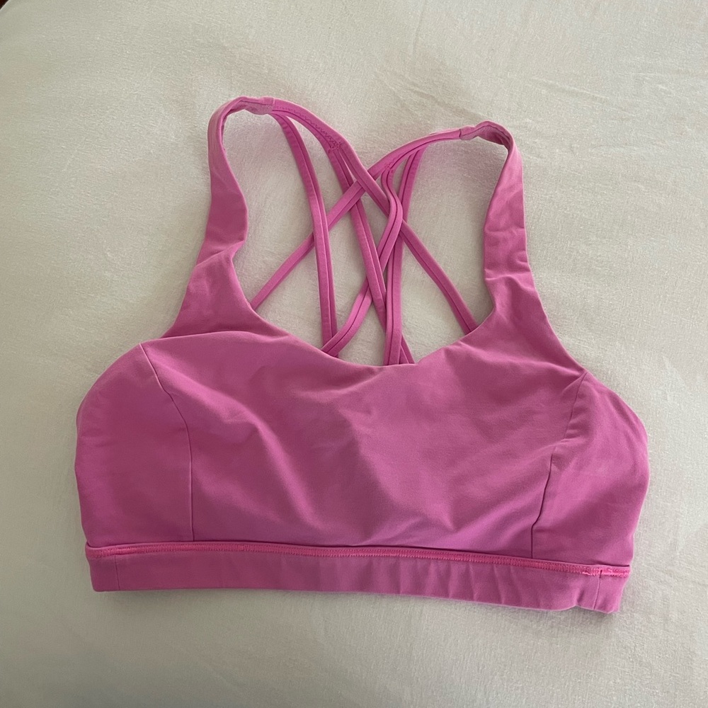 Lululemon Energy Sport Bra - Pink Size 4
